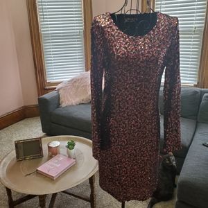 Sugar Lips multi colored sequin Dress